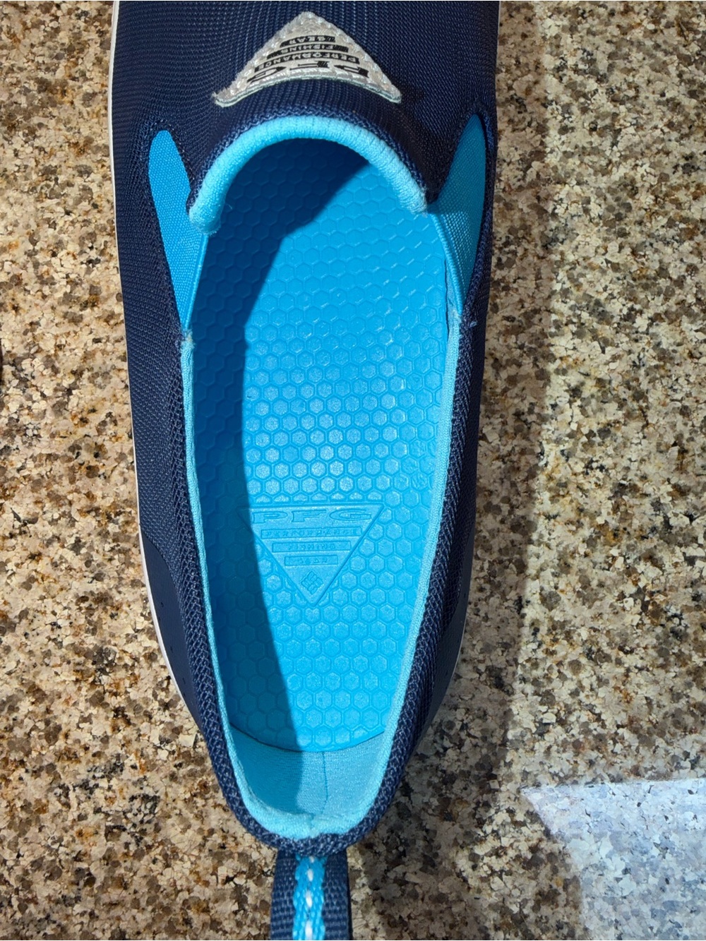 Columbia Navy and Cyan Slip-On Men’s Casual Shoes - Picture 8 of 9